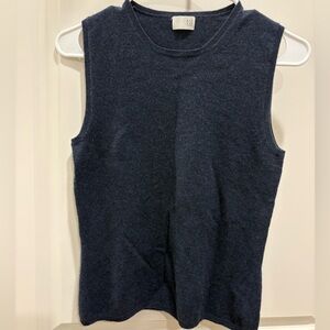 TSE Two Piece Women's Navy Sleeveless Top and Sweater 🍁